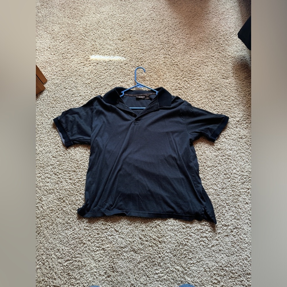 Tasso Elba Golf Polo. Medium. Black.